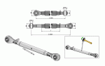 Oberlenker M 30 x 3,5 Standard Länge max. 600 mm 65-207E - Kategorie I